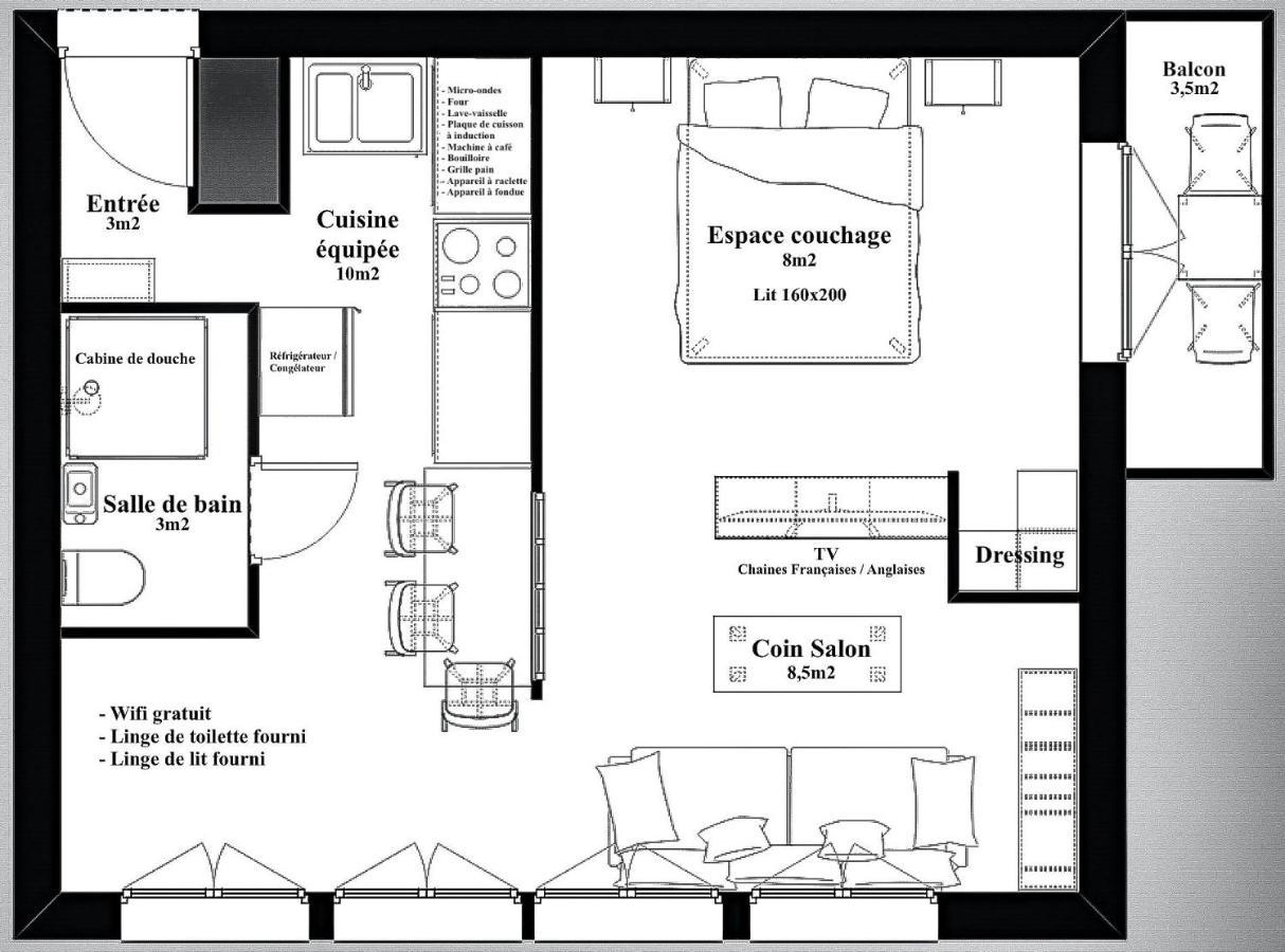 Studio Lessy - Centre Village - Aravistour سان جان دو سكست المظهر الخارجي الصورة